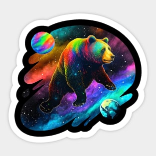 Space bear Sticker